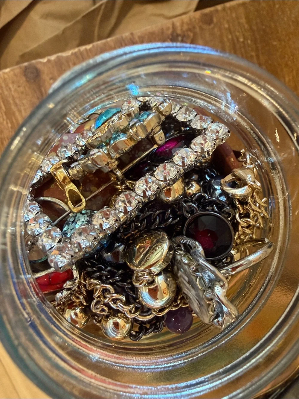 Ice Queen vintage beauty queen with earthy warmth mystery jewelry jar